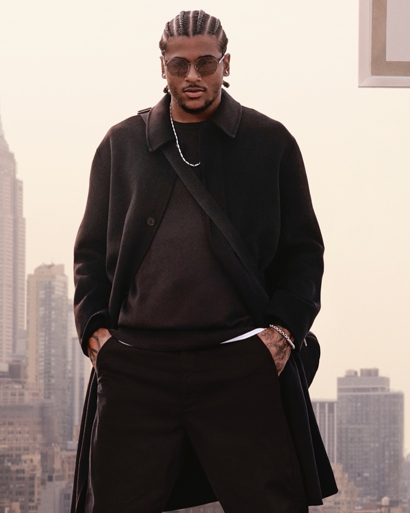 Jalen Green Calvin Klein campaign fall 2025 coat