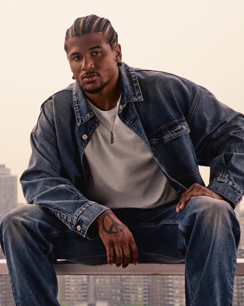Jalen Green Calvin Klein campaign fall 2025 double denim