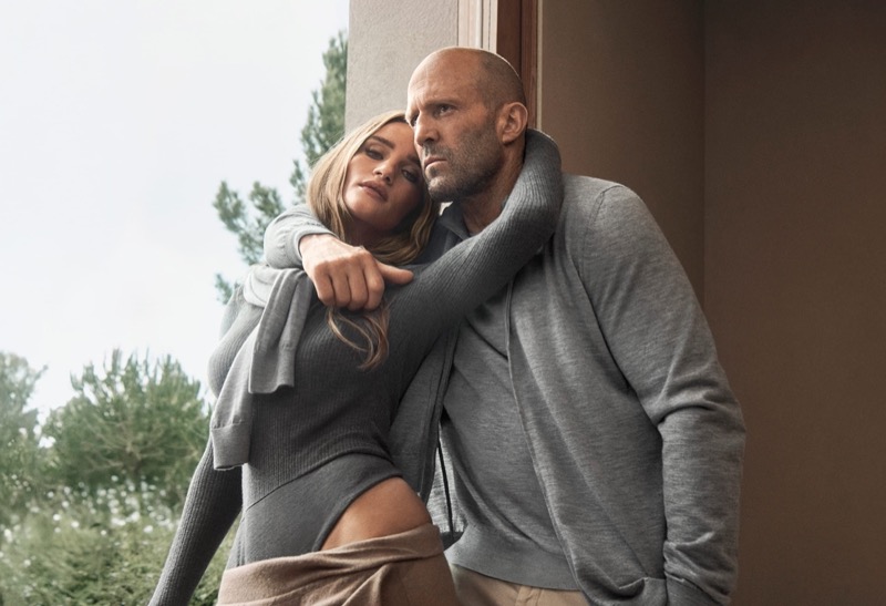 Falconeri Rosie Huntington-Whiteley Jason Statham fall-winter 2025 campaign