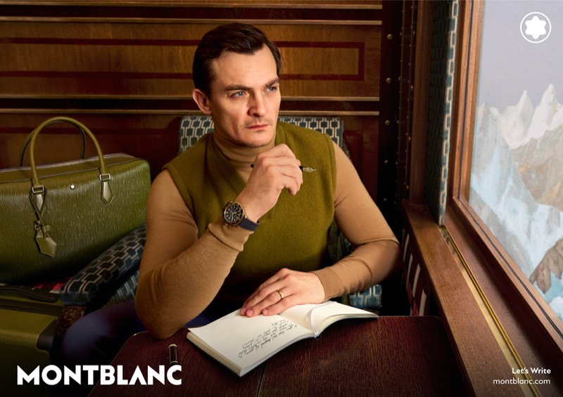 Rupert Friend Montblanc Let's Write campaign
