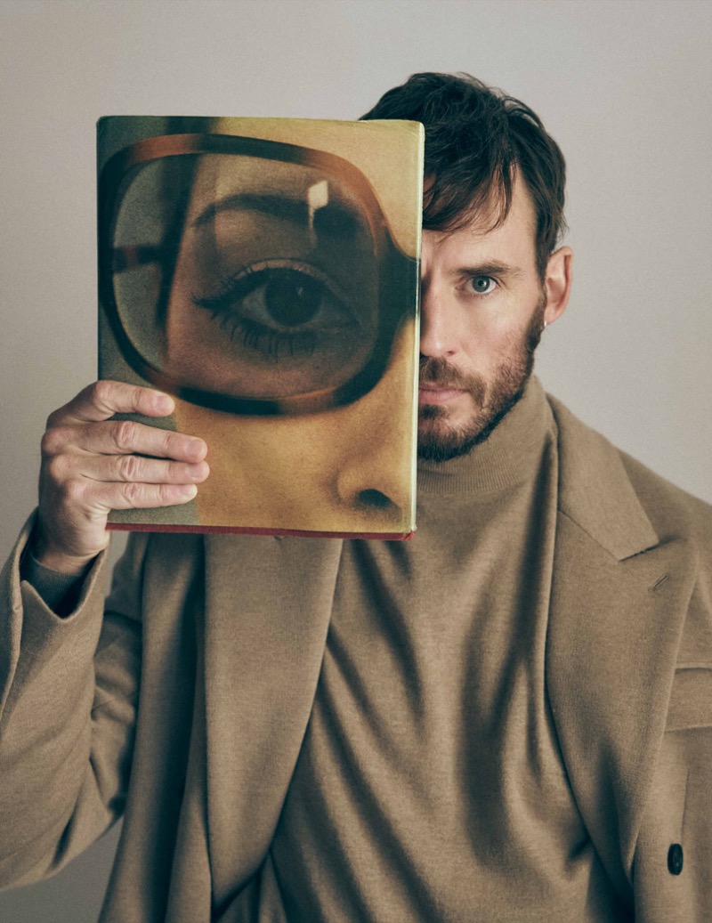 Sam Claflin wears Ferragamo Flaunt