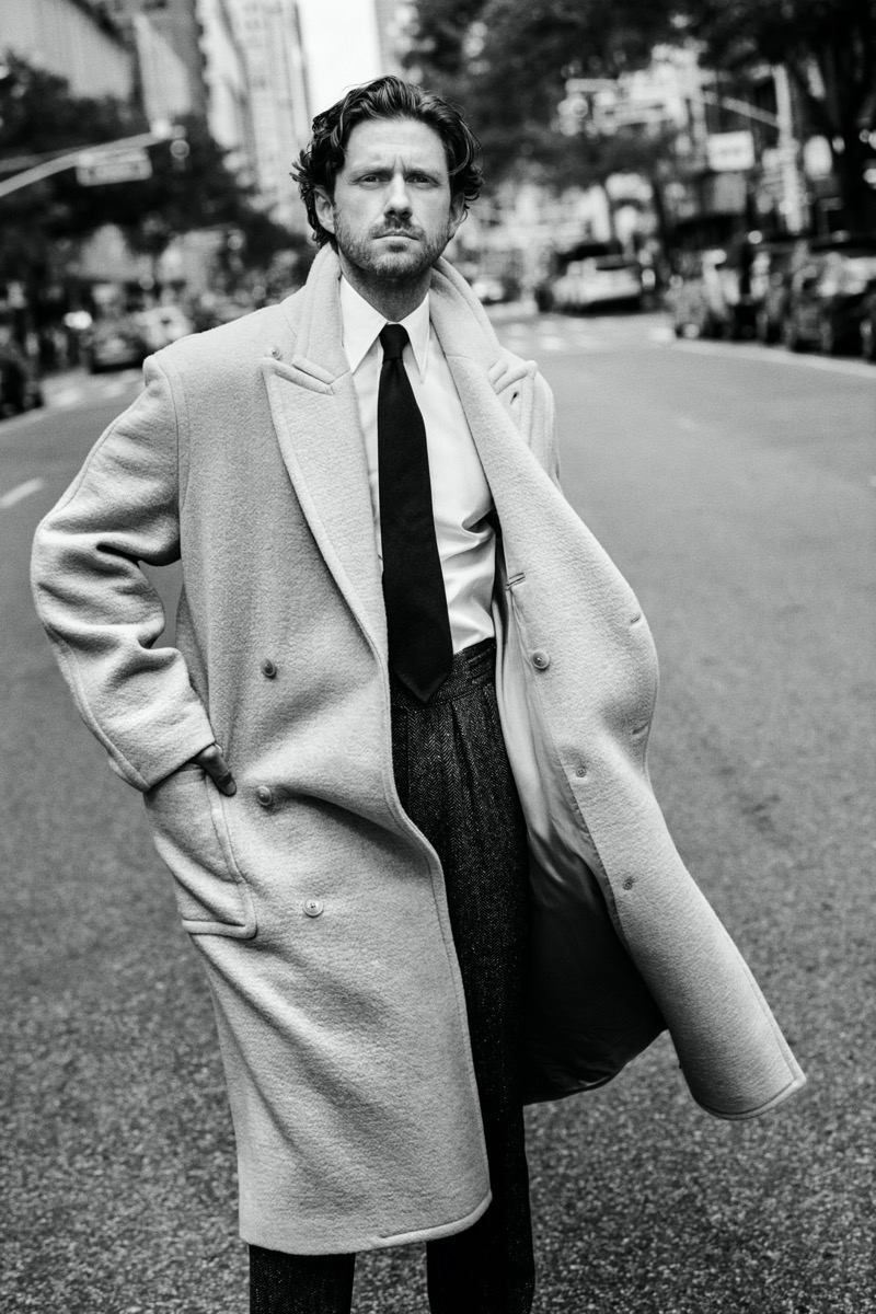 Aaron Tveit Todd Snyder A Knight on Broadway campaign