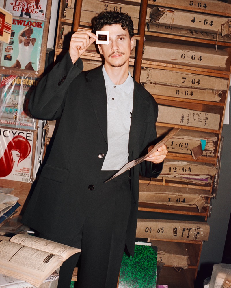 Adam DiMarco Ami Paris fall-winter 2025 campaign coat
