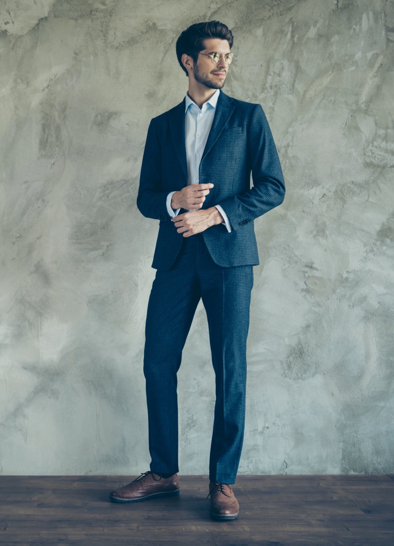 Blue suit