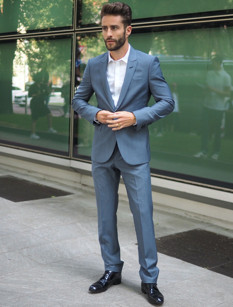 Grey suit