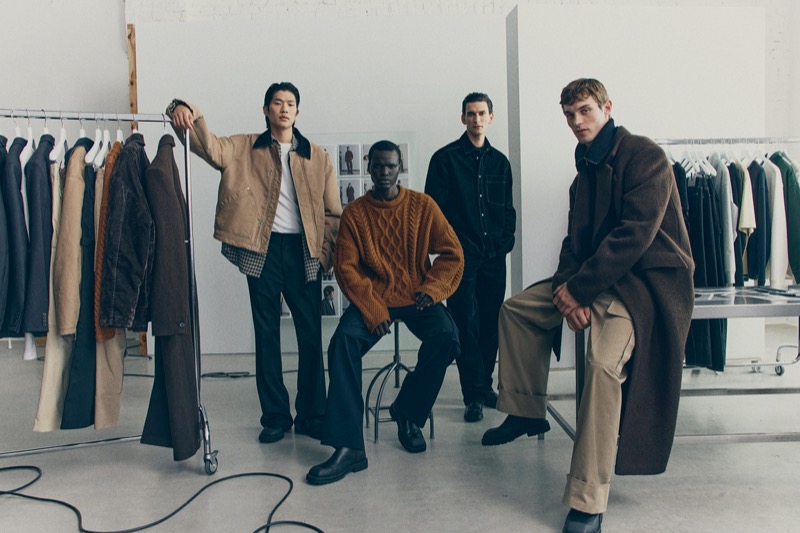 Models Sanggun Lee Badhiel Lony Nyang Thibaud Charon Kit Butler H&M Atelier fall-winter 2025 campaign