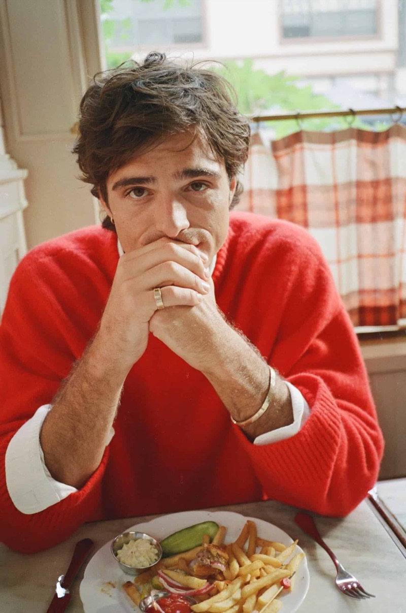Jacob Elordi Cartier LOVE campaign red sweater