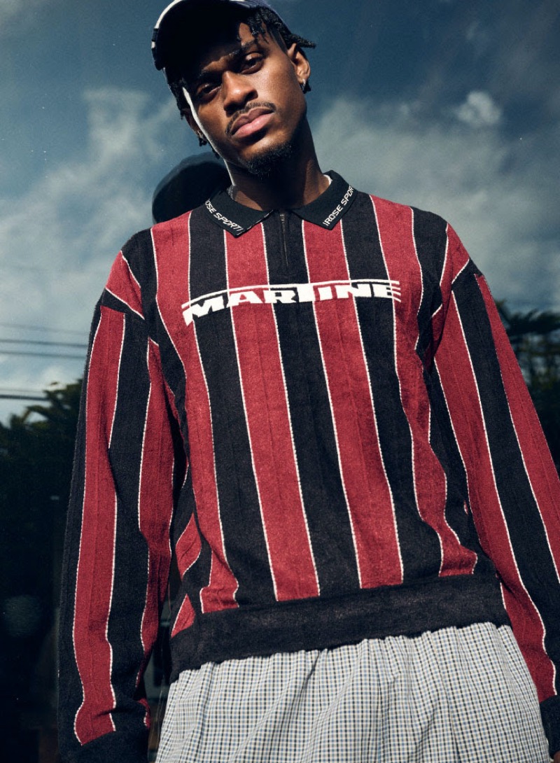 Jarred vanderbilt x fwrd martine rose polo balenciaga tracksuit pants scribble cap