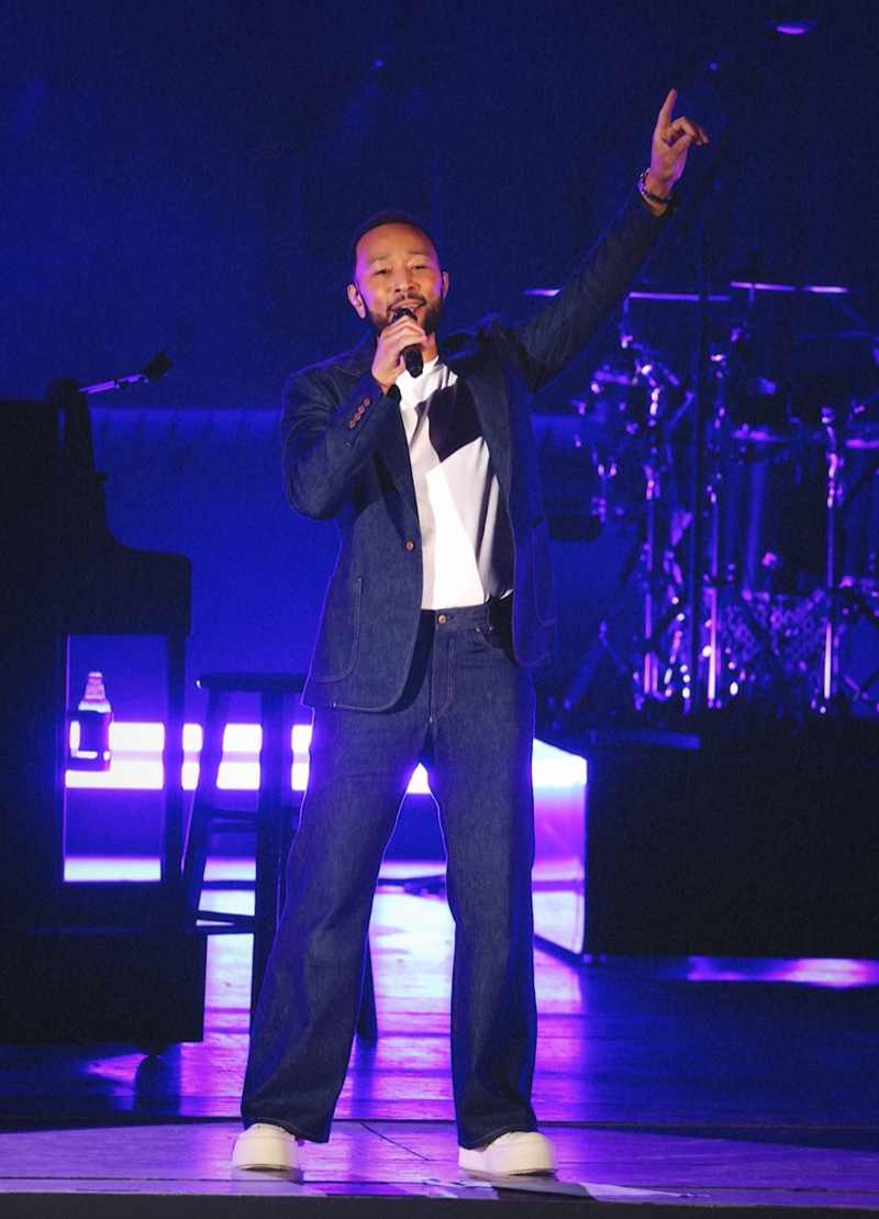 John Legend Gap denim suit