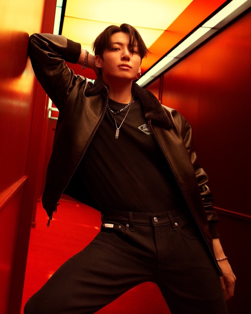 Jung kook calvin klein fall 2025 denim campaign 001