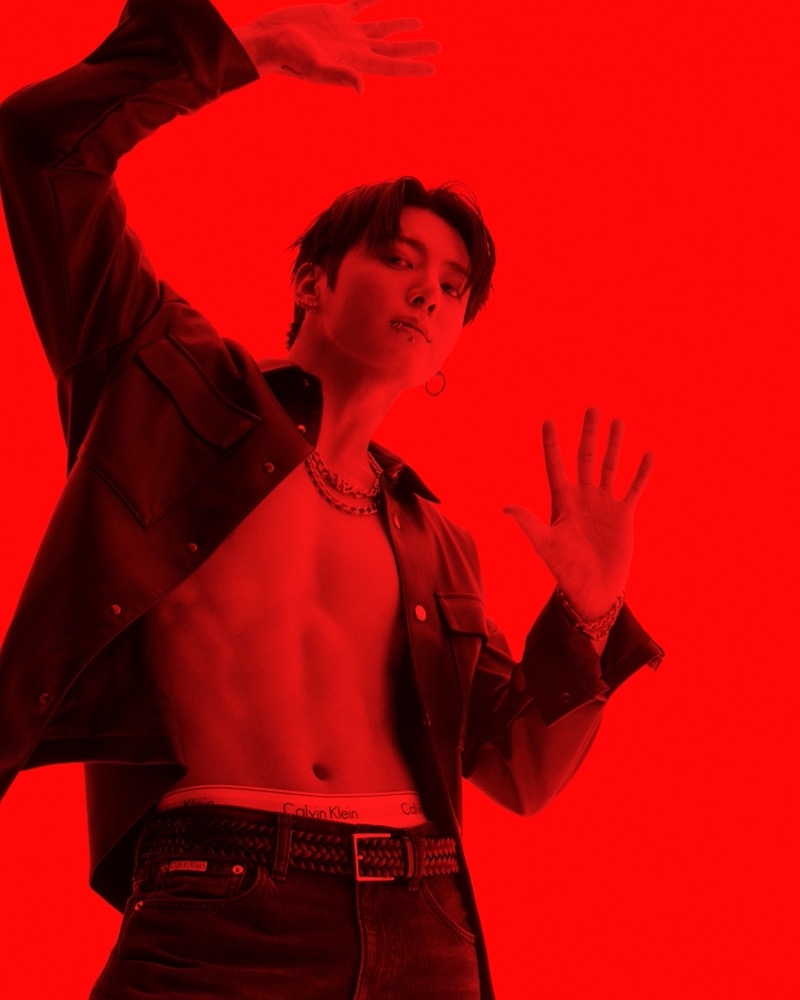 Jung kook calvin klein fall 2025 denim campaign 006