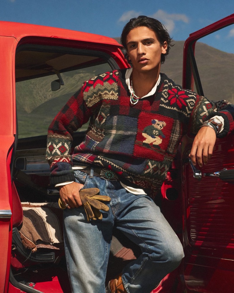 model Morgan Sahadow Ralph Lauren fall-holiday 2025 collection