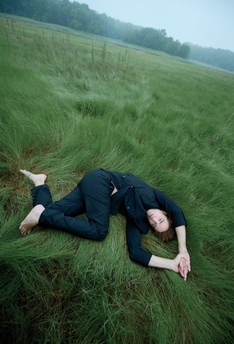 Robert Pattinson ICON America photo shoot field