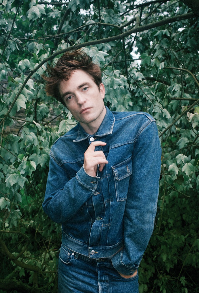 Robert Pattinson ICON America photo shoot double denim