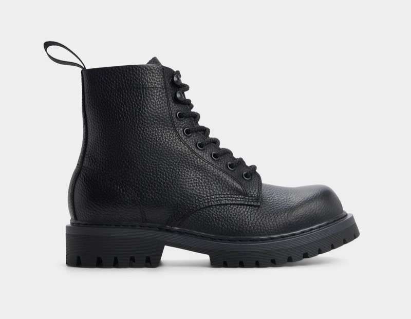 ALDO Doublezero Combat Boots Black