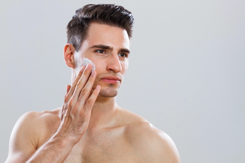 Handsome Man Face Care