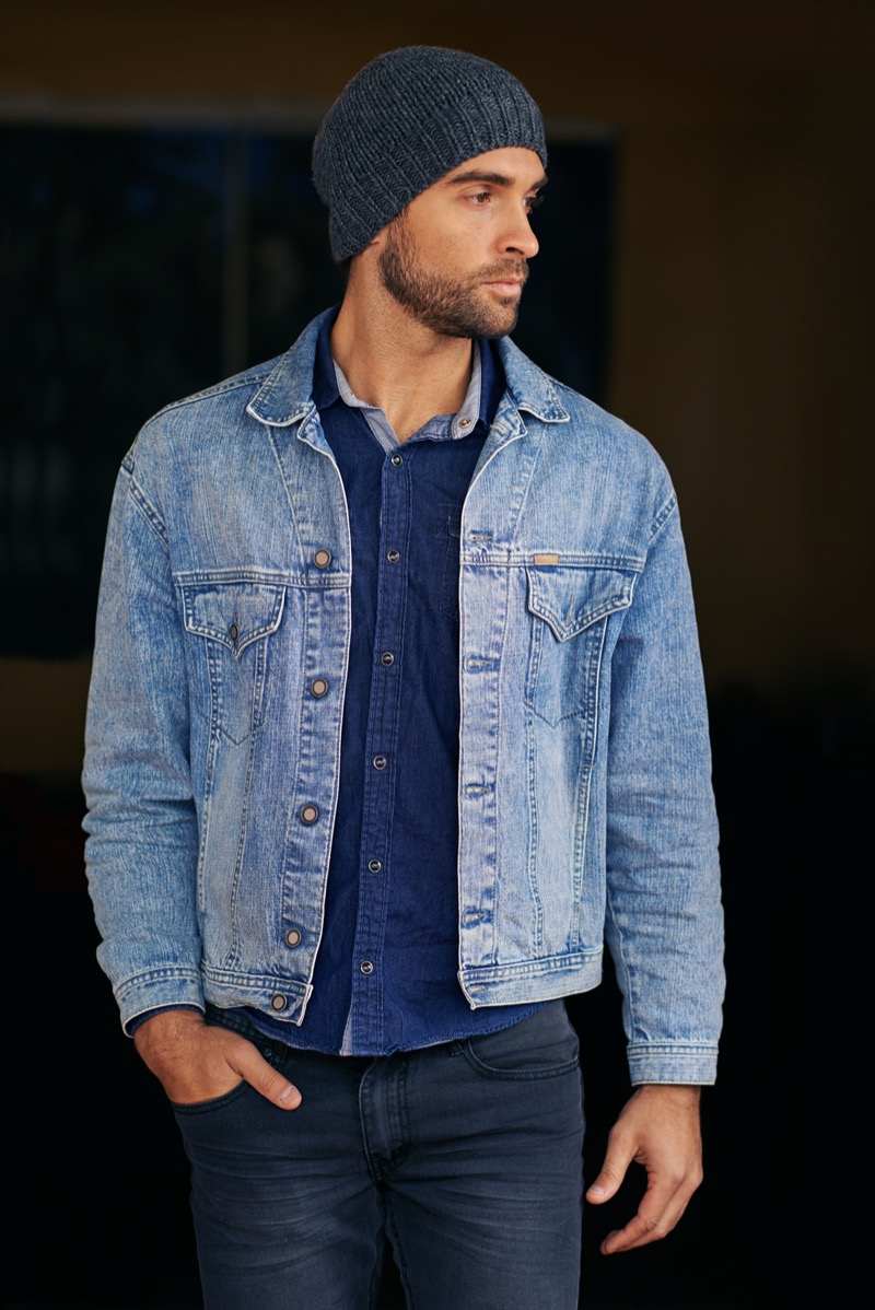 Man Denim on Denim Outfit