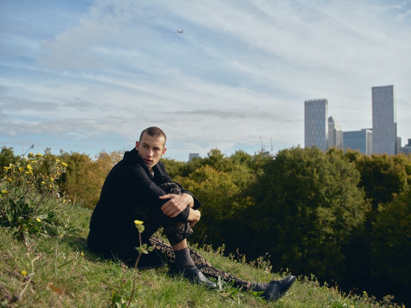 Wax London High Winter Collection Jacquard Trousers