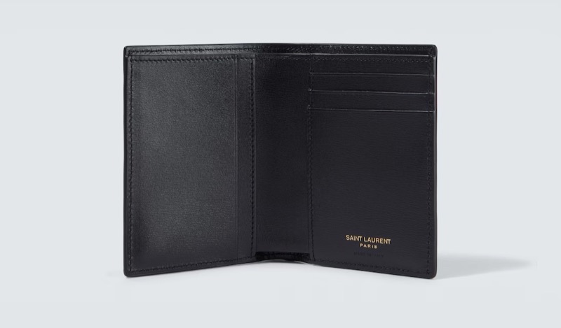 Saint Laurent Cassandre Leather Bifold Wallet Interior