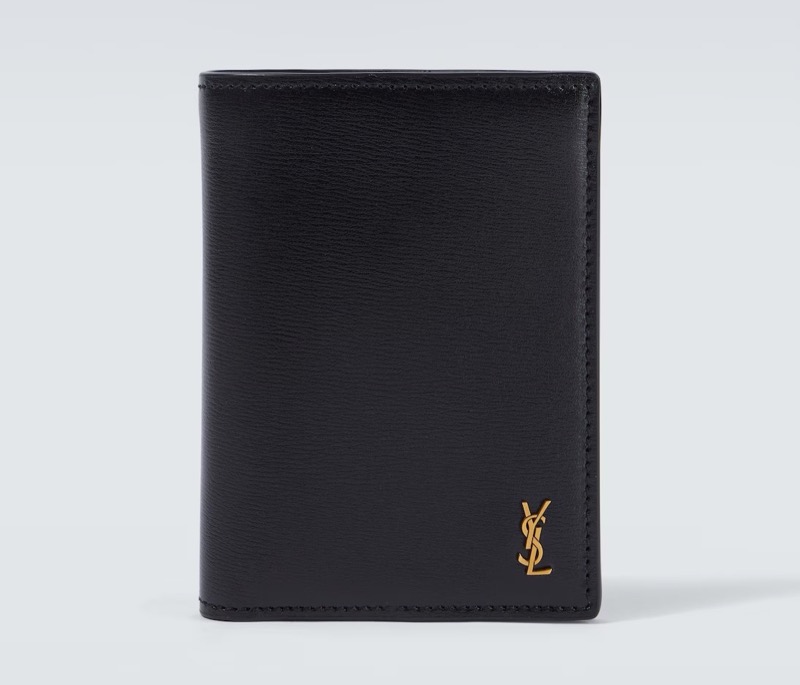 Saint Laurent Cassandre Leather Bifold Wallet Men