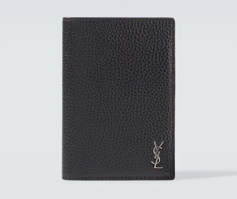Saint Laurent Leather Passport Holder Men
