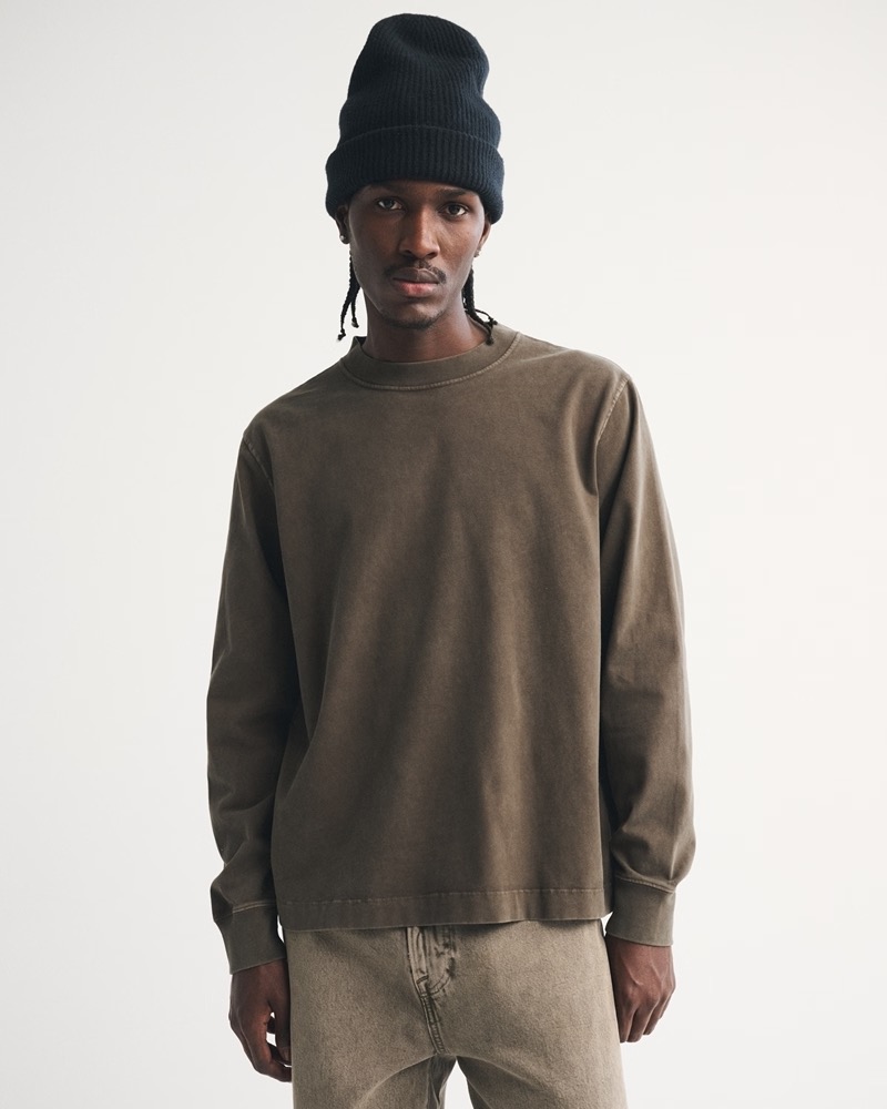 Abercrombie & Fitch Long Sleeve Premium Heavyweight 2.0 Tee