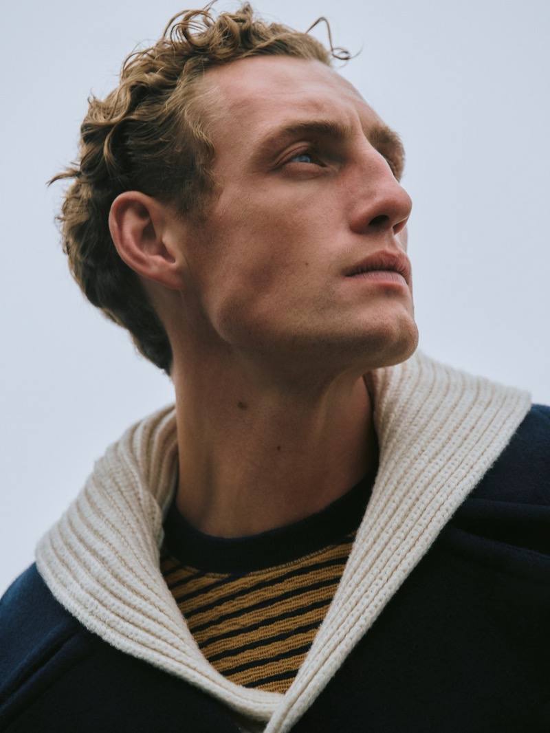 Banana Republic Ribbed Shawl Collar Sweater