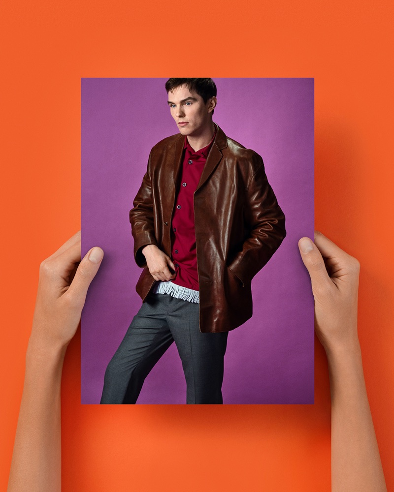 Nicholas Hoult fronts Prada's spring-summer 2026 campaign.