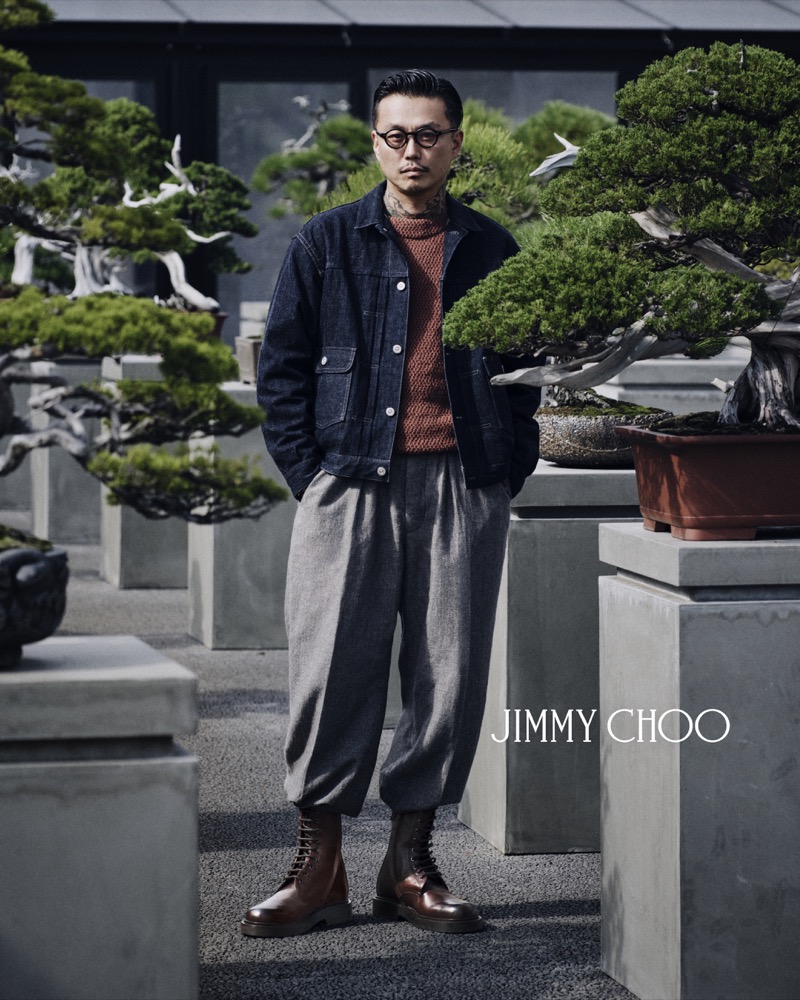 Teppei Kojima Jimmy Choo Spring 2026 Campaign Rowan Derby Boots