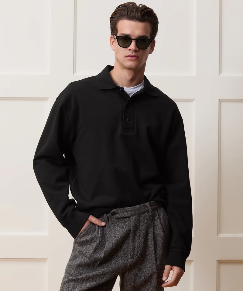 Todd Snyder Relaxed Portuguese Terry Polo