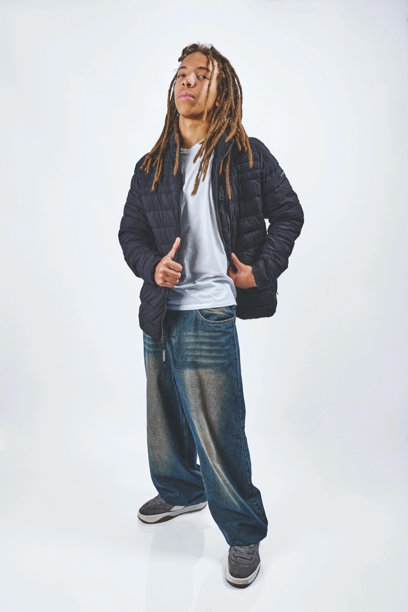 Vintage Wash Baggy Jeans