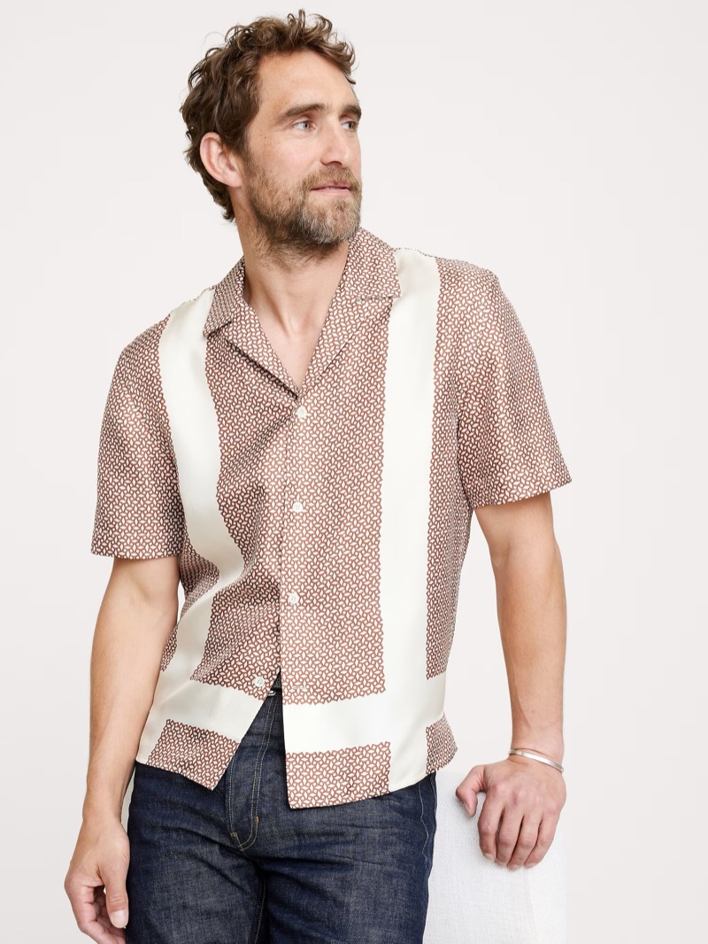 Banana Republic Silk Resort Shirt