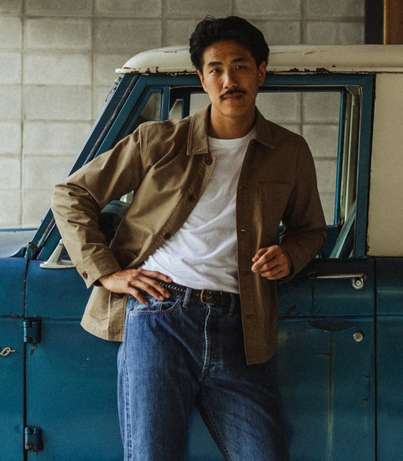 Flint and Tinder Classic Chore Coat Model