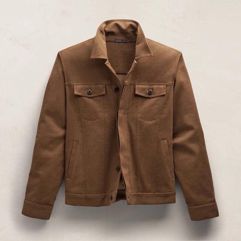 James Perse Cashmere Touch Cotton Trucker Jacket