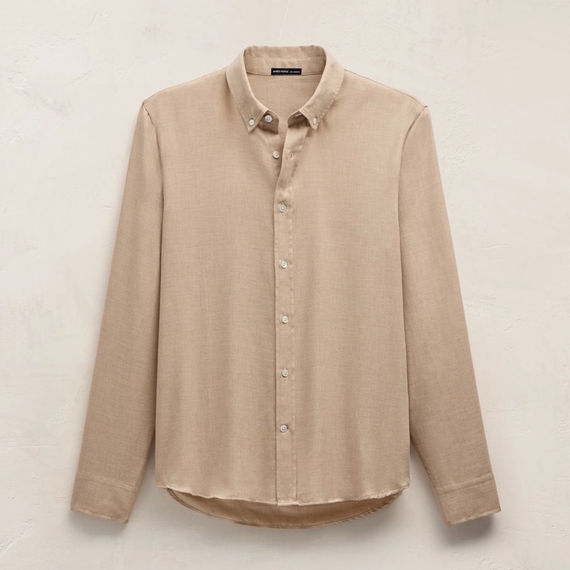 James Perse Cotton Cashmere Twill Shirt