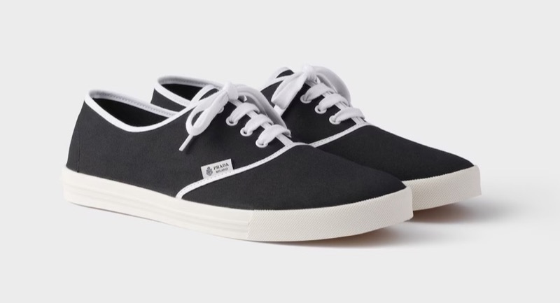 Prada Drill Fabric Sneakers