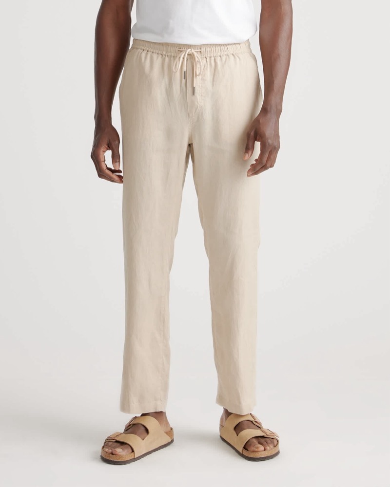 Quince 100% European Linen Drawstring Beach Pants