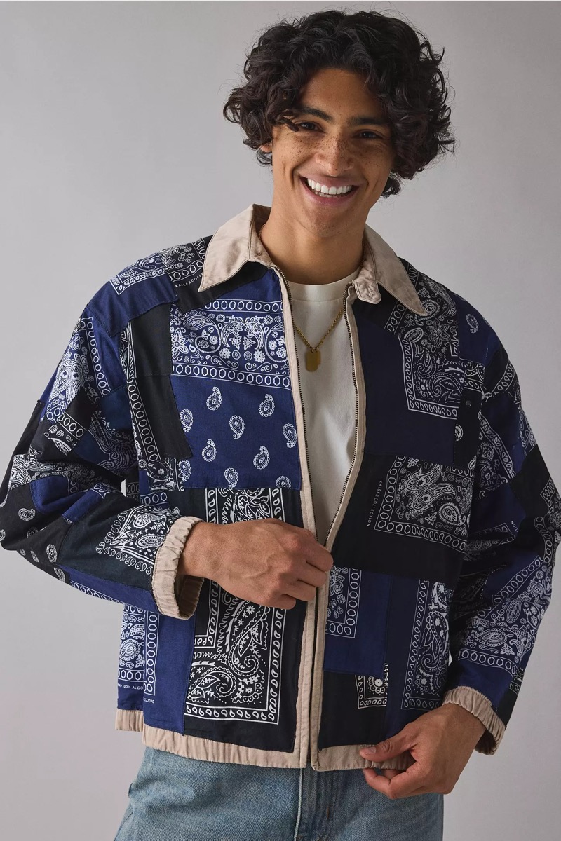 ReMADE by UO Bandana Patch Jacket