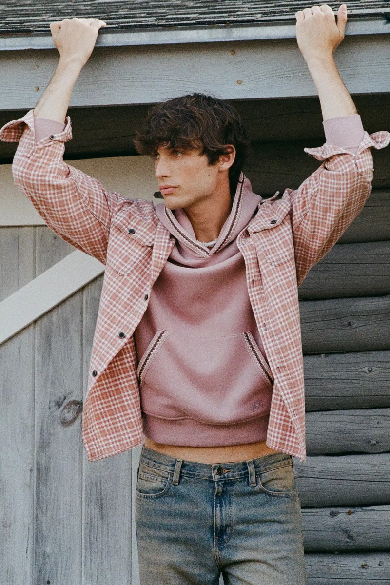 ReMADE by UO Bleached Flannel Shirt