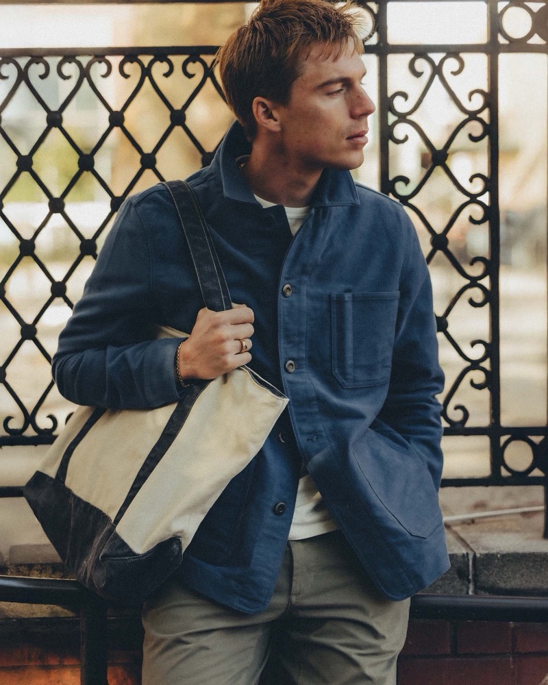 Taylor Stitch Ojai Jacket French Blue Moleskin