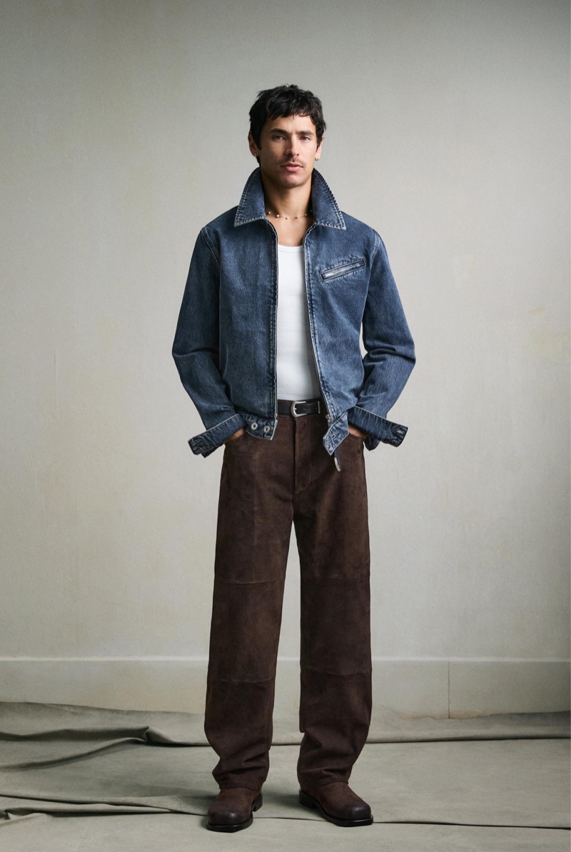 Zara Suede Brown Trousers