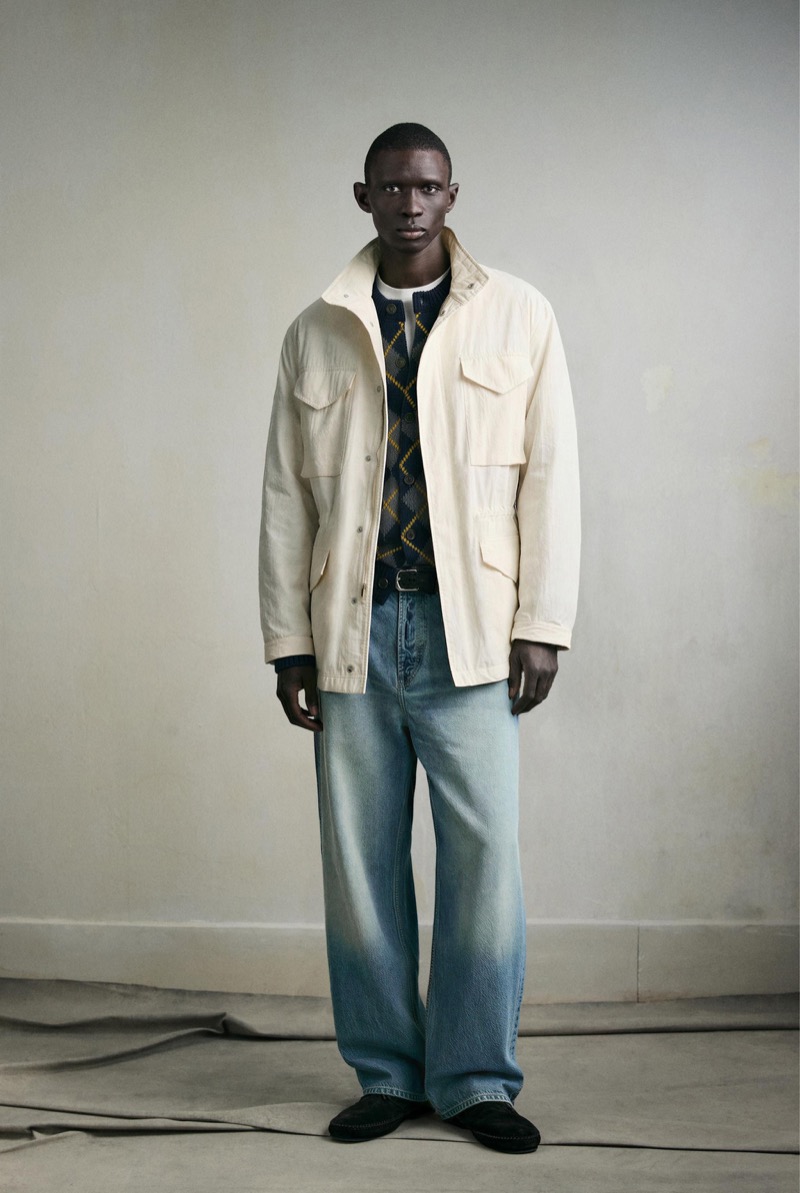 Zara White Safari Jacket