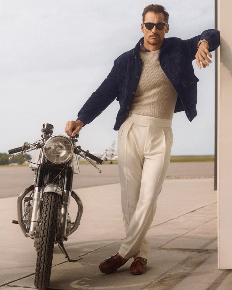 David Gandy Dons Ralph Lauren for Pre-Spring Travel