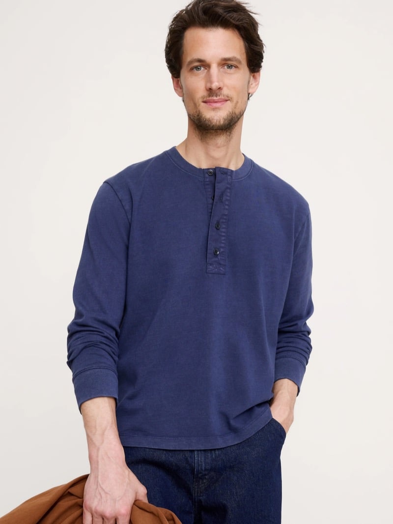 Banana Republic Heritage Cotton Slub Henley T-shirt