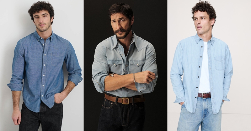 Best Chambray Shirts Men Photos