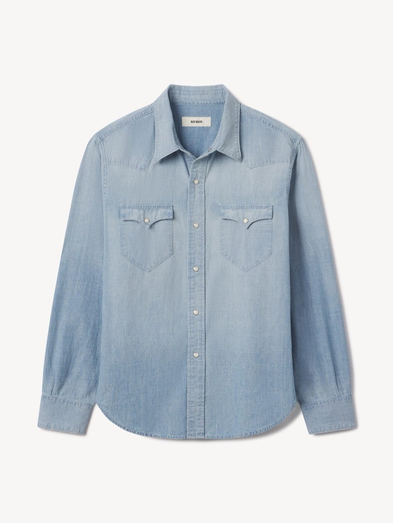 Buck Mason Japanese Chambray Western Shirt