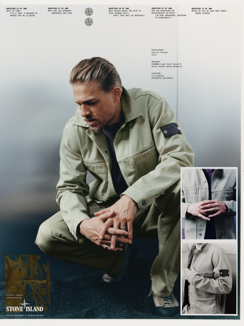 Charlie Hunnam Stone Island Spring Summer 2026