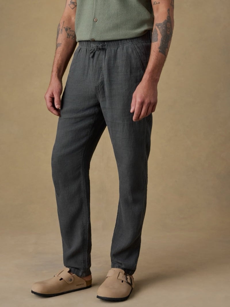 Faherty Linen Drawstring Pant