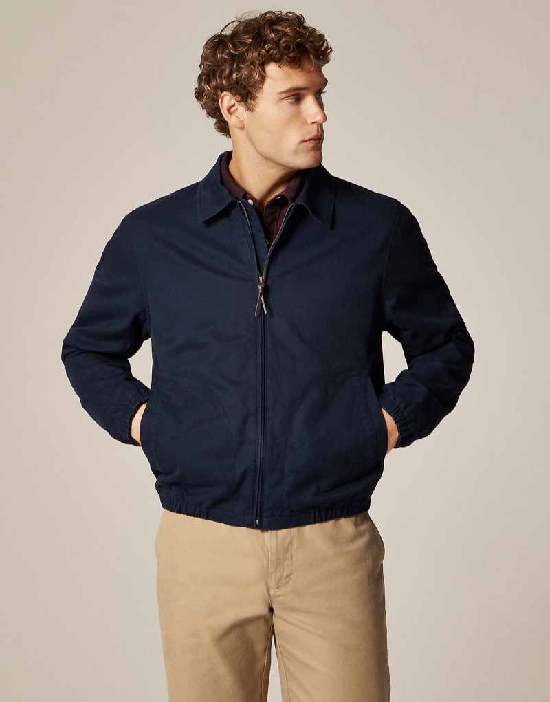 J.Crew Harrington Jacket in Cotton Twill Model