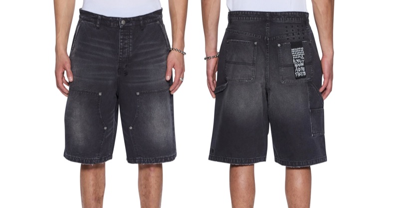 Ksubi Operator Short Powder Grey Denim Shorts